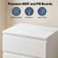 45cm W Manufactured Wood Bedside Table
