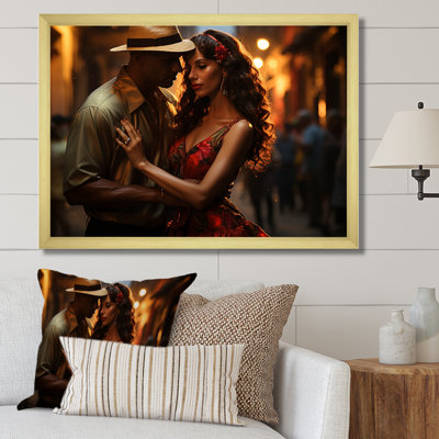 Salsa Dance in Havana - People, art mural sur toile