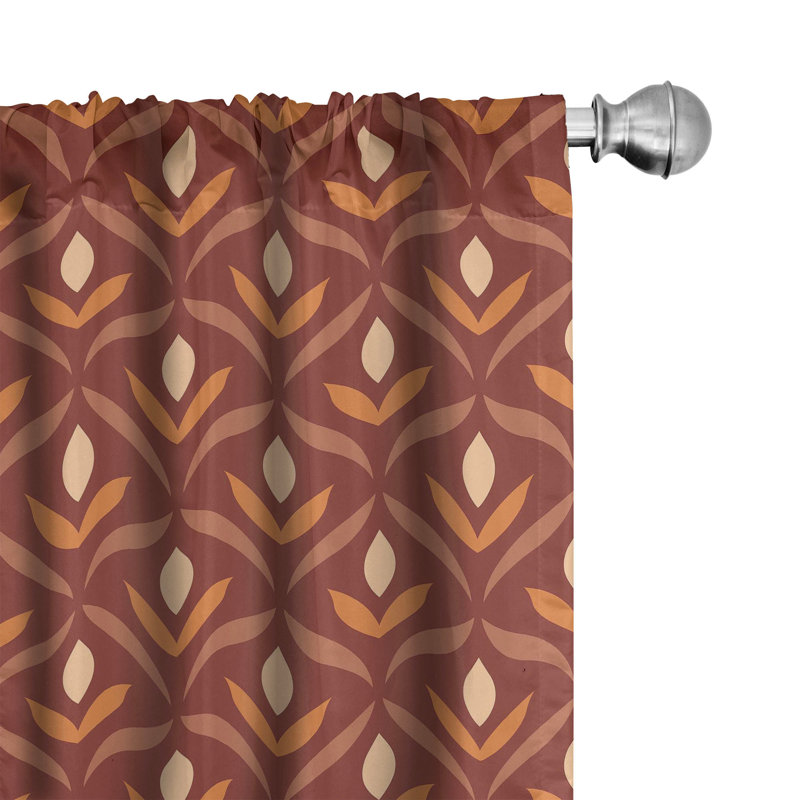 Vriti Semi Sheer Curtain Pair, 28" W x 84" L