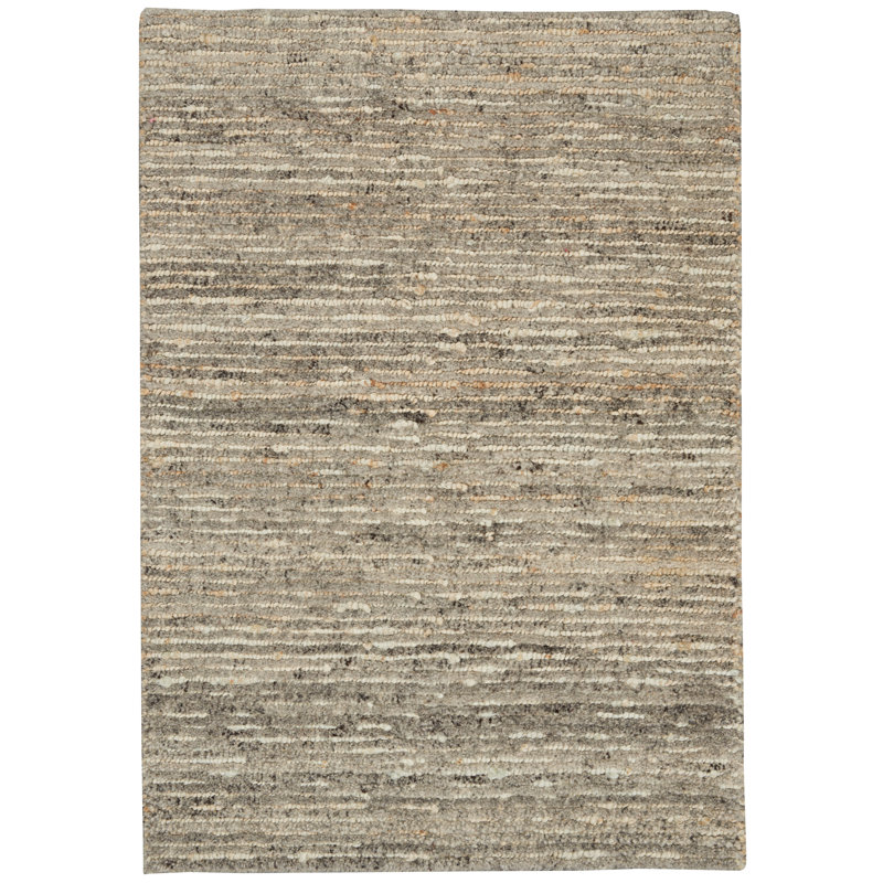Kathmandu Area Rug in Gray/Charcoal, Rectangle 2' x 3'