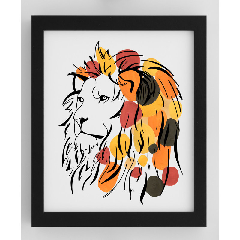 Abstract Lion - Print on Plastic / Acrylic
