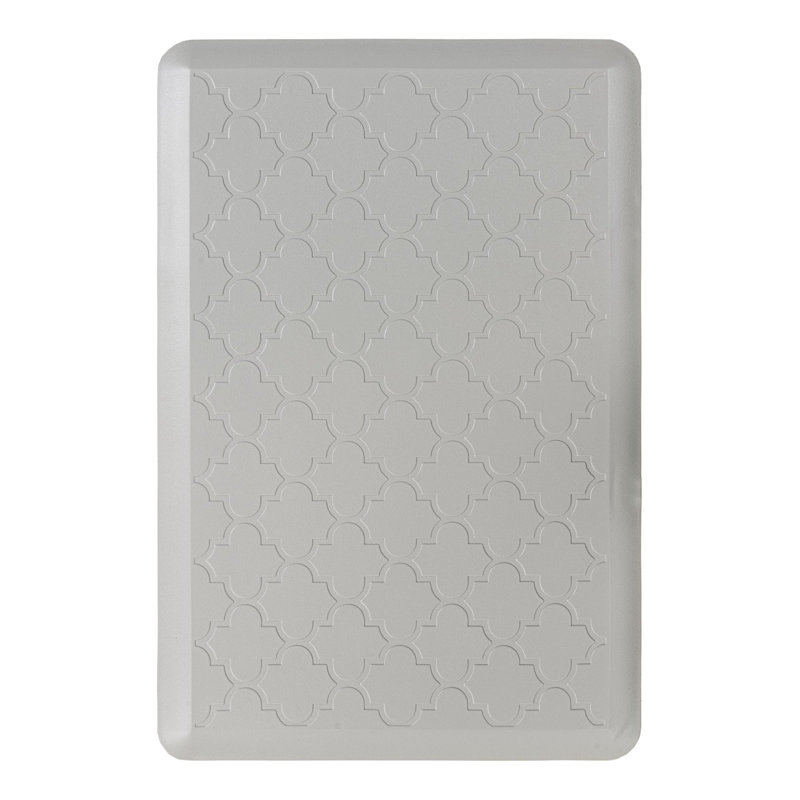 Tapis de cuisine antidérapant Bayonville, Rectangle 2 pi x 3 pi, Gris