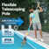 Cordless Handheld Vacuum Pool Cleaner with Telescopic Pole for Pools/Spas/Hot Tubs, up to 18.5 GPM in Yellow