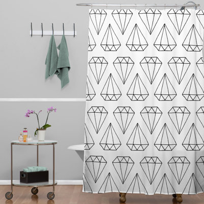 Abri Geometric Shower Curtain