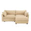 Canapé 2 places avec repose-pieds, canapé 2 places avec 1 repose-pieds mobile, tiroir de rangement coulissant sous chaque siège, chenille-2027278145
