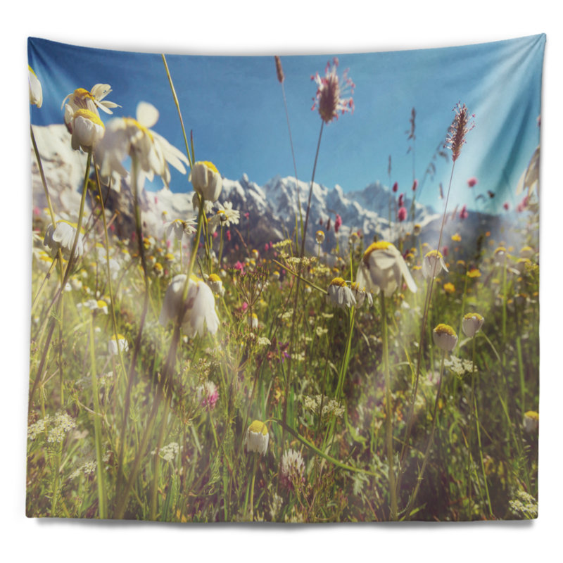 Tapisserie «Blooming Mountain Meadow», H 78 po x l 92 po