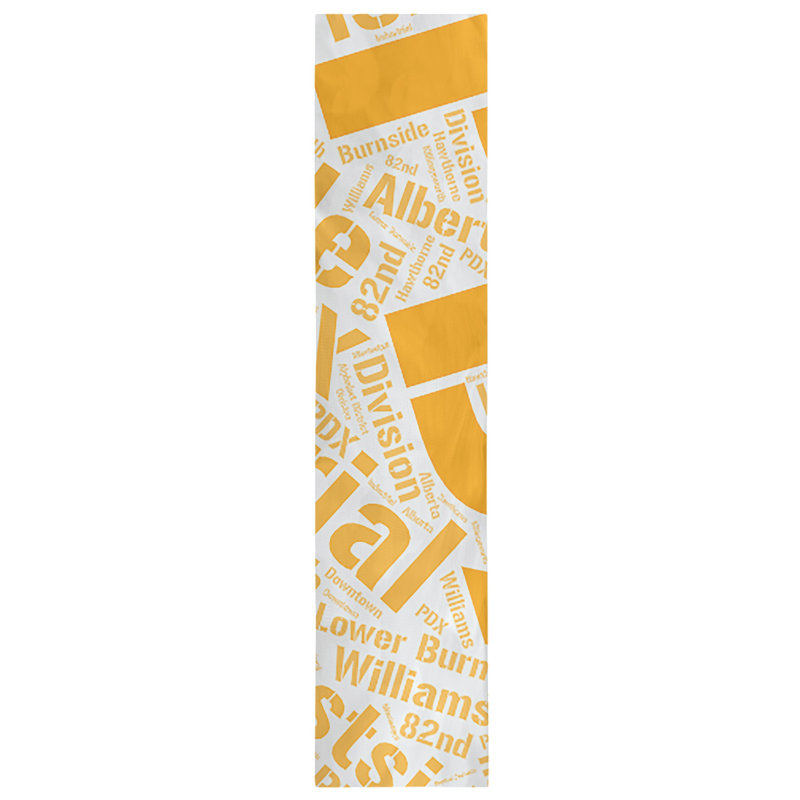 Chemin de table blendtable en coton, 90 po x 16 po, Orange, Portland