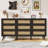 Airiona 9 - Drawer Dresser, Rattan Chest of Drawers, Modern Dresser for Bedroom-370260205