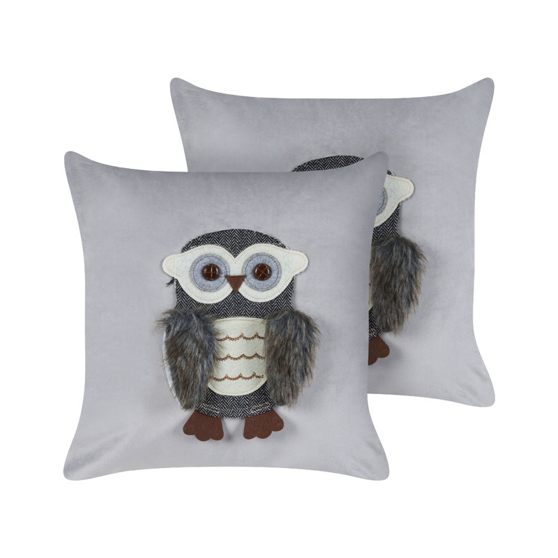 Stathelle Grey Square Cushion