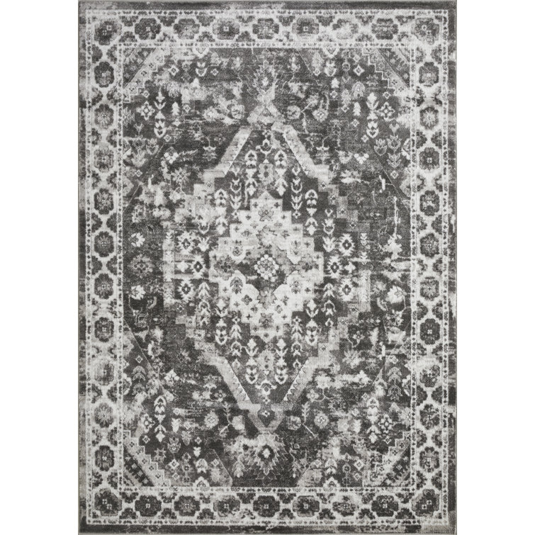 Raghdah Oriental Gray Area Rug