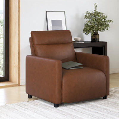Carolan Faux Leather Power Recliner by Ebern Designs