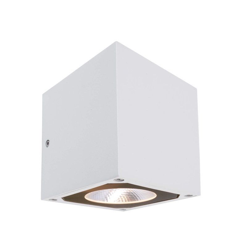 Cubodo Integrated LED Outdoor Flush Mount, White