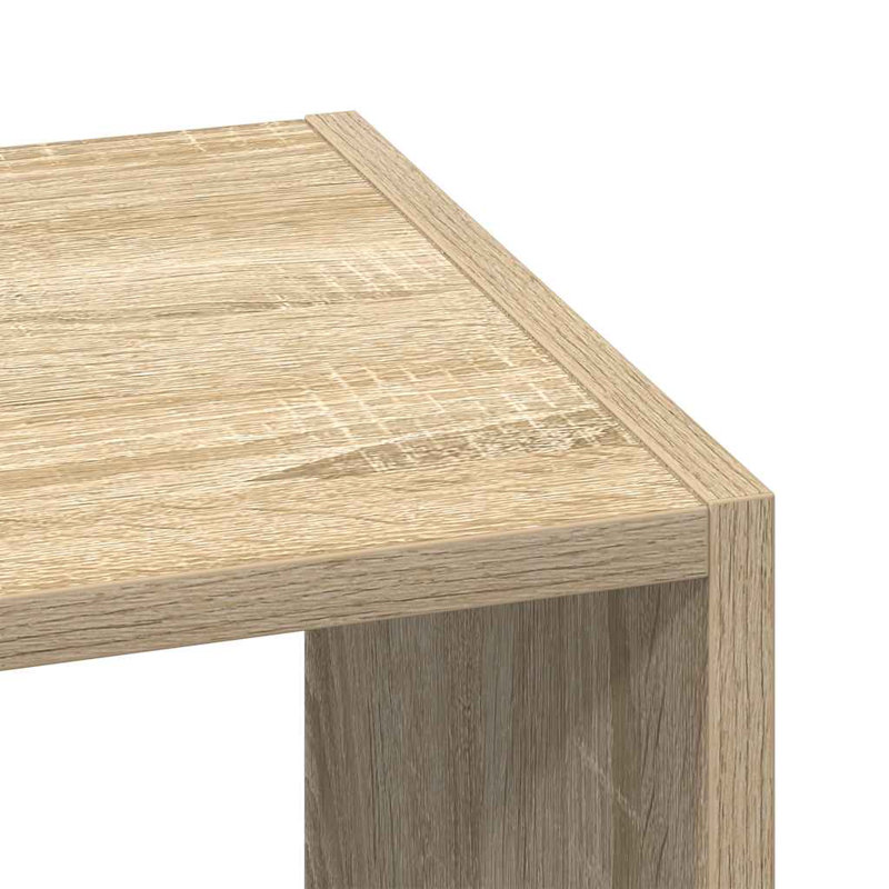 Rubeena 80cm H x 30cm W Bookcase, Sonoma Oak