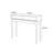 Retro-style simple brown console table-1231589866