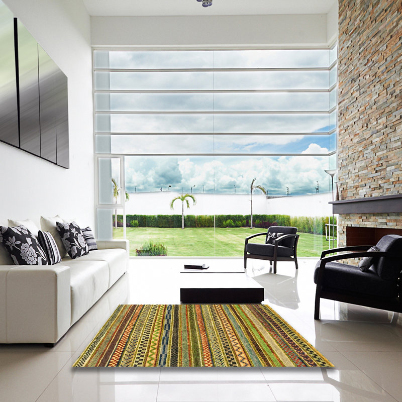 Tapis abstrait moderne 2258ABS2266, Carré 4 pi
