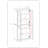 Vereniz Palace Imports 100% Solid Wood 6-Shelf Bookcase, Raised Panel & Clear Glass Doors, Adjustable Shelves, 32" Wide, 71.5" Tall-1638052627