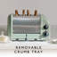 4 Slice Classic Toaster Matt Sage Green