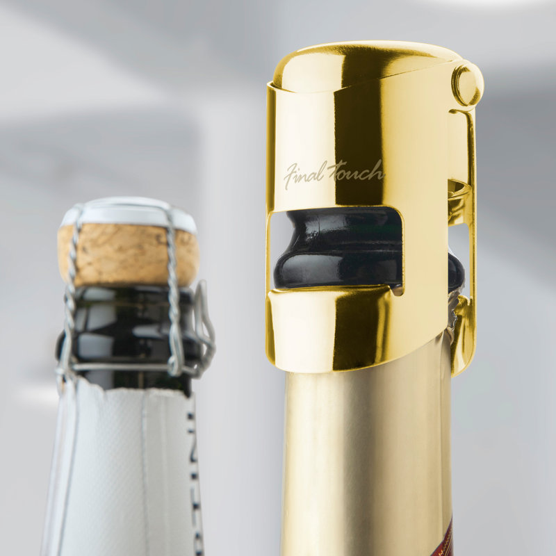 Stainless Steel Bottle Stopper, Brass