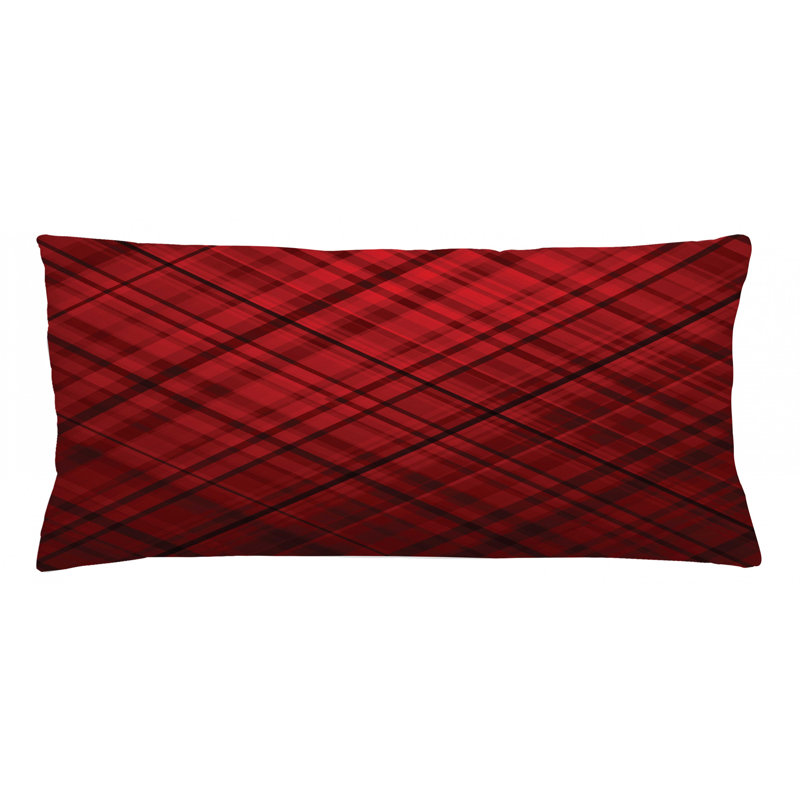 Housse de coussin lombaire à rayures intérieur/extérieur, 16 po x 36 po
