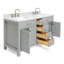 Ensemble de meuble-lavabo double 61 po Aberdeenshire-85364214