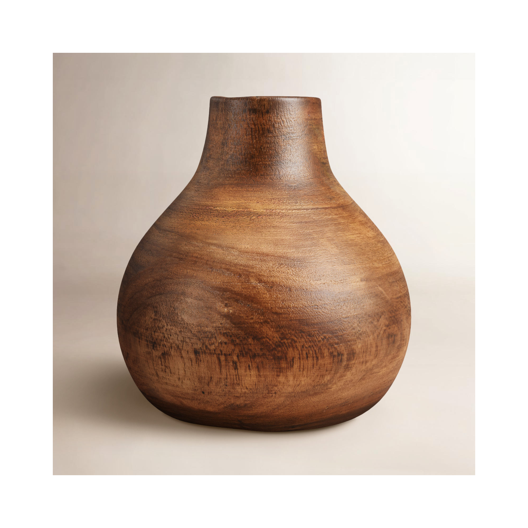 Mylo 8'' Solid Wood Table Vase