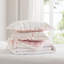Charming Bow Embroidered Quilt Mini Set With Ruffle Trim And Soft Microfiber-125220503-125220504