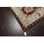 Tapis beige / brun en laine noué à la main de conception unique 9 pi 2 po x 12 pi 1 po Gaije