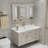 American-style smart solid wood bathroom cabinet