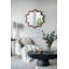 Miroir d'appoint 31 "x 30" en bois avec cadre unique