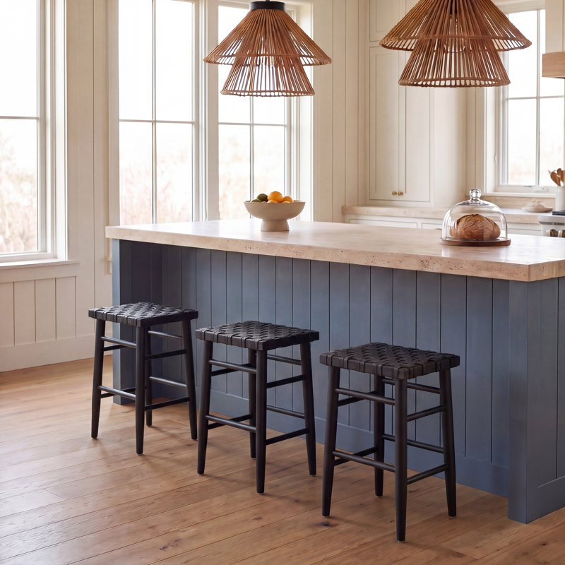 Juelle Counter Stool with Solid Wood Frame