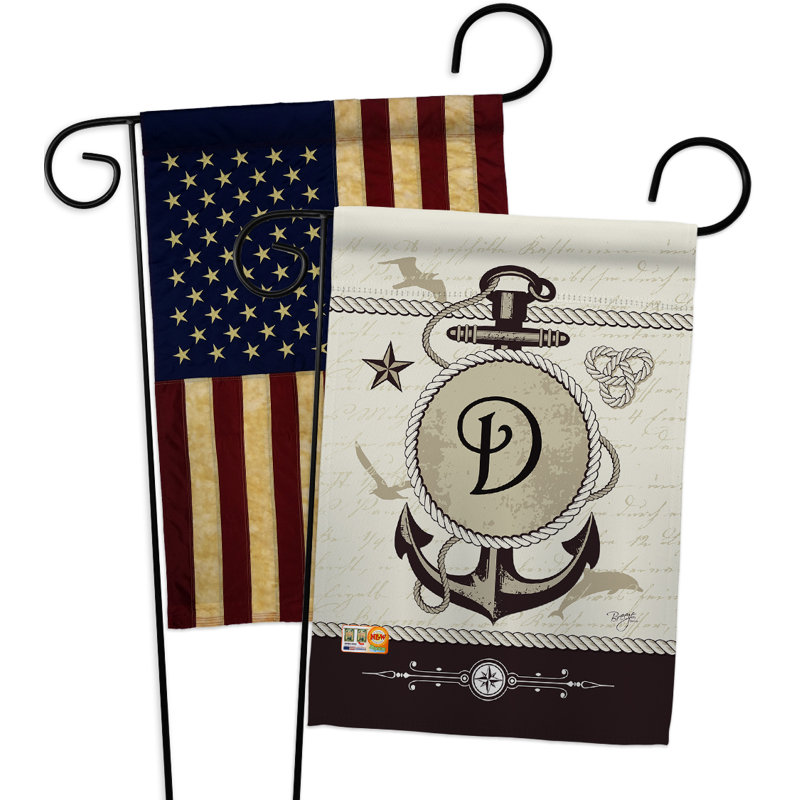 Double Sided 18.5'' H x 13'' W Polyester Garden Flag, D