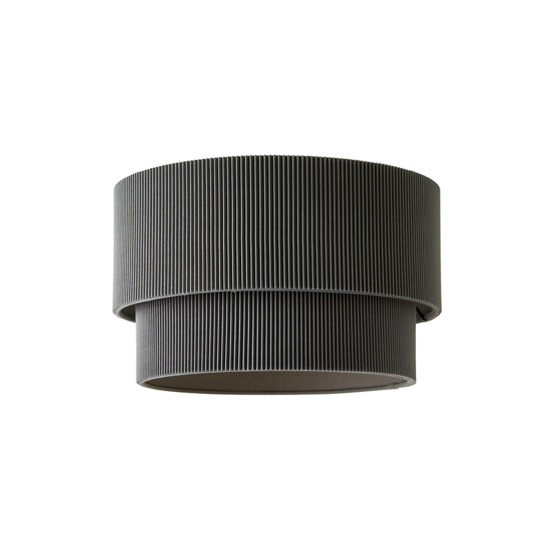17.5cm H Cotton Pendant Shade ( Slip-On ), Grey