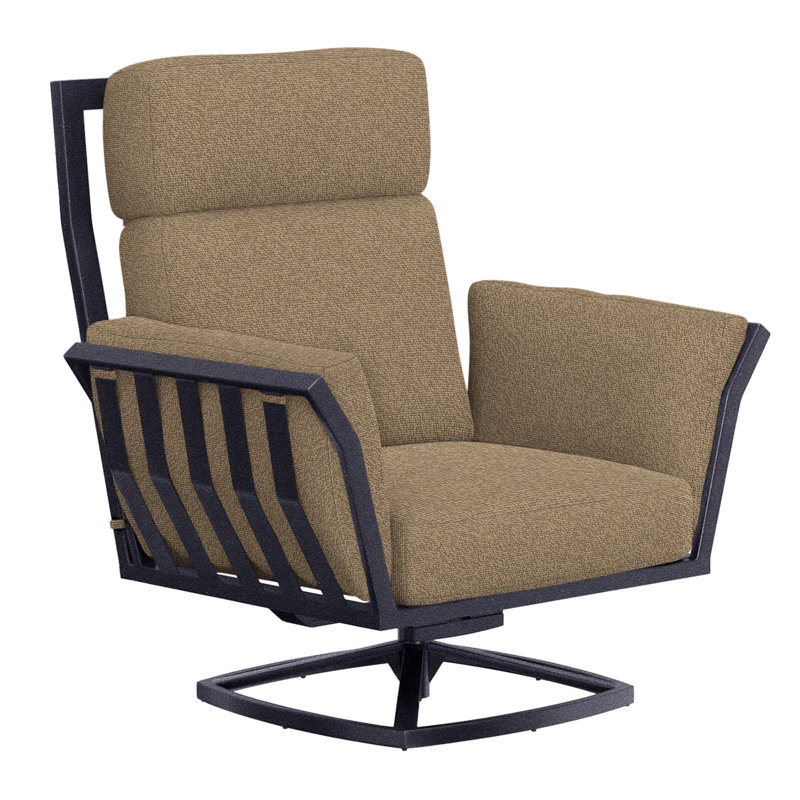 Aris Outdoor Rocker Chair, Graphite, Surpass Stone