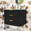 Armoire de salle de bain murale 24 po avec lavabo, conception flottante-285381331