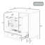 Meuble-lavabo en céramique 30 po avec portes et tiroir 30 po-392925483