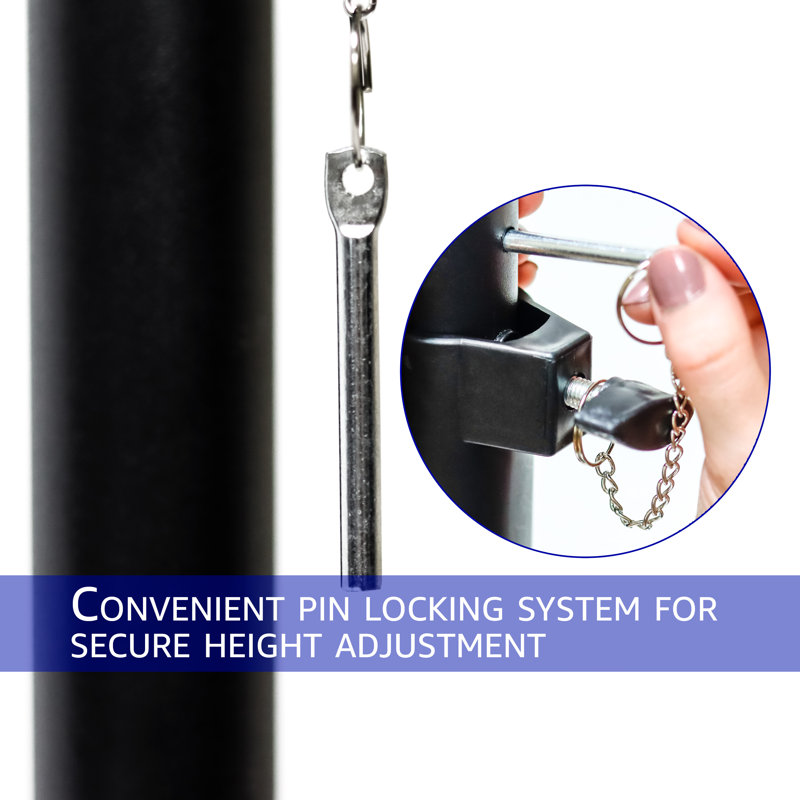 66.5'' Adjustable Height Mid Size Speaker Speaker Stand