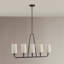 Lustre linéaire à 5 lumières