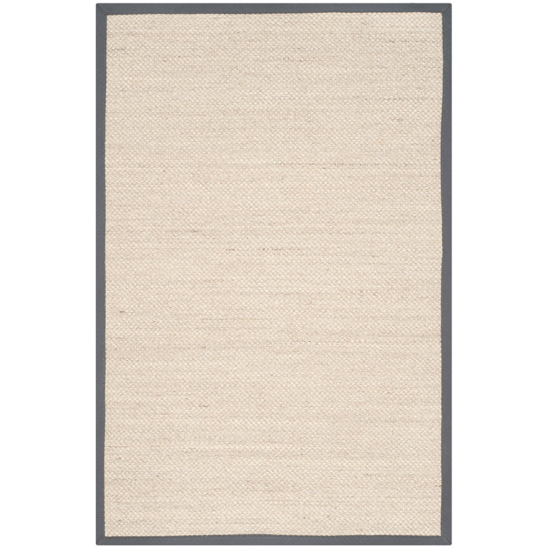 Tapis marbre sisal / gris foncé, Rectangle 2 pi 6 po x 4 pi