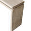 Console double à double planche de suspension naturelle antique de 60 po, pieds et tablettes en bois massif, idéal pour les panneaux à cadre rétro, salon convenable