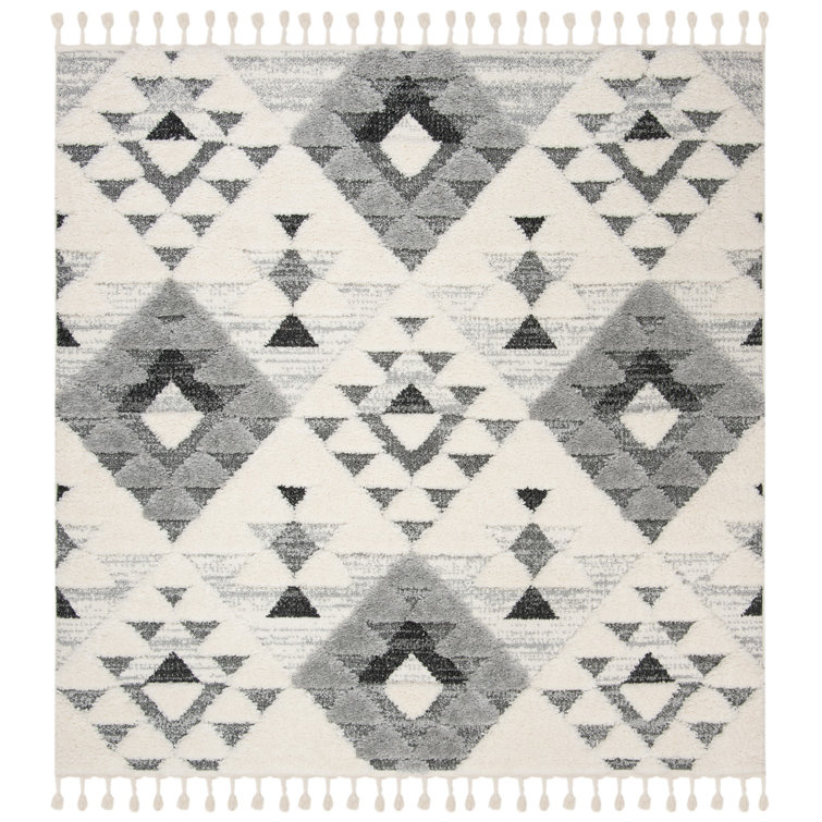 ImraanMoroccan Tassel Shag Performance Geometric Rug