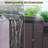 Resin Outdoor Storage Shed Waterproof Shed with Floor & Two Windows & Lockable Door, Tool Shed for Garden, Patio, Backyard-113876321-113876319