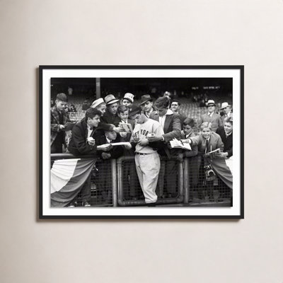 Alphon "Joe DiMaggio Signing Autographs" Print