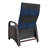 Outdoor Recliner Chair,Separate Adjustment Mechanism PE Wicker Adjustable Reclining Lounge Chair And Removable Soft Cushion,Modern Armchair And Ergonomic For Home, Sunbathing Or Relaxation-277642358