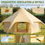 Toile cloche tente avec poêle, tente 4 saisons Yourte pour camping familial