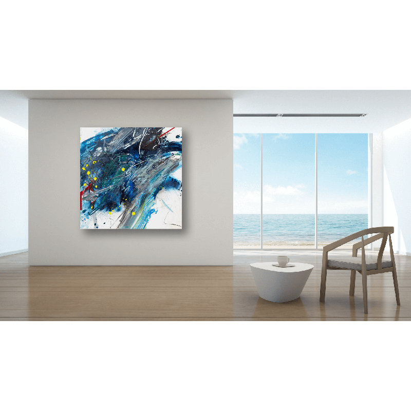 Amazonite - Artist Enhanced Canvas Print, 30" H x 30" W x 1.5" D, Wrapped Canvas