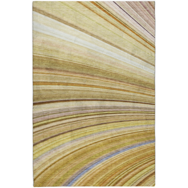 Tapis à poils longs lavable à la machine de qualité supérieure ADS585, Beige, 3' x 5'
