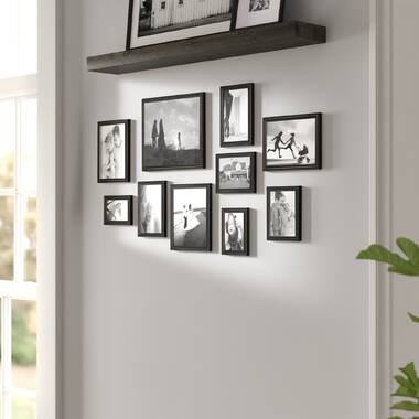 Command Picture Ledge with 10 Mounting Strips Black
