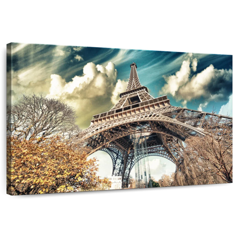 Kavia Eiffel Tower In Winter, 26" H x 39" W