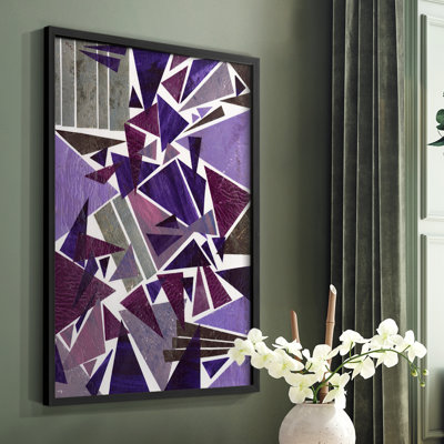 «Purple Dream I», reproduction encadrée - bois massif