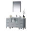Ensemble de meuble-lavabo de salle de bain simple avec miroir 54 po Mance-24551128
